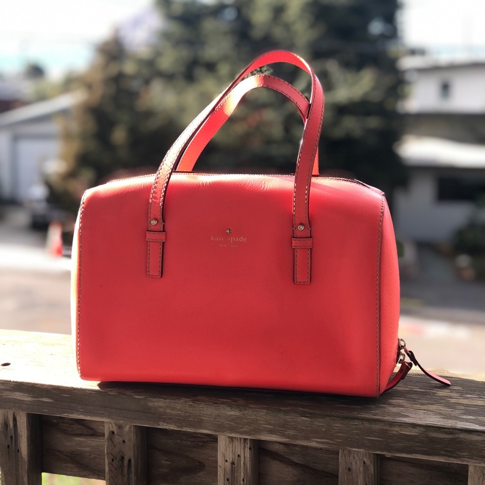 Kate Spade bright coral handbag